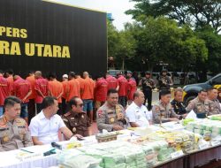 Polda Sumut gagalkan 286 kilogram sabu-sabu dari Langkat