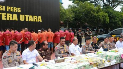 Polda Sumut gagalkan 286 kilogram