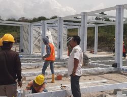 Pembangunan 204 Unit Huntara di Kampung Tunyang Bener Meriah Masuki Tahap Perakitan
